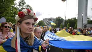 Marsz Wdzięczności Ukraińców w Warszawie