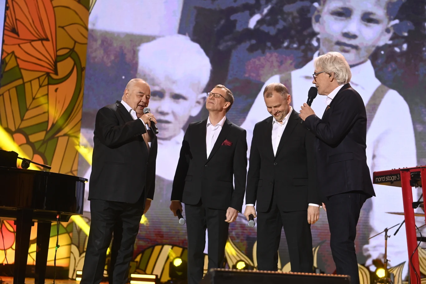 Stanisław Soyka z braćmi, z prawej Robert Janowski