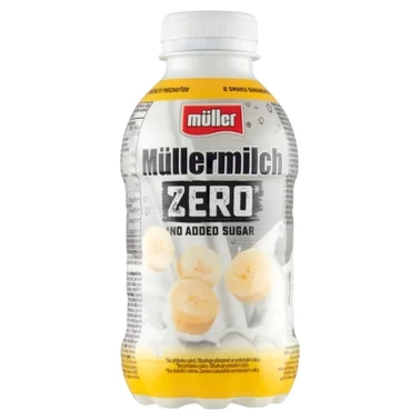 Müller Müllermilch Zero Napój mleczny o smaku bananowym 400 g - 1