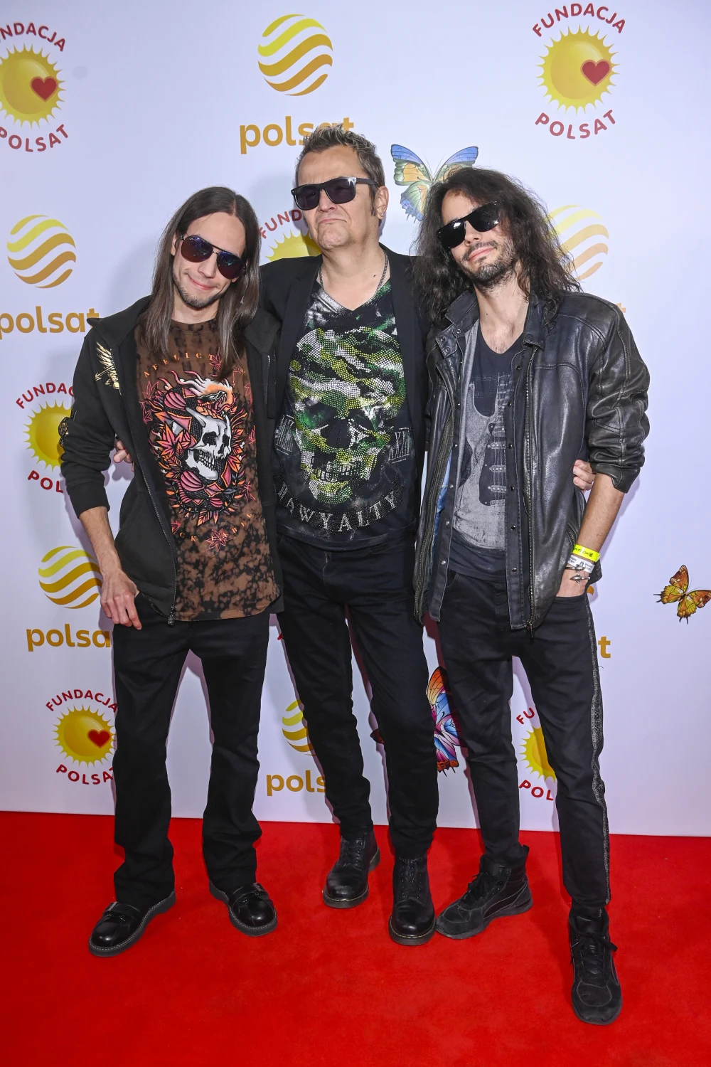 Robert Gawliński z synami Robert Gawliński z synami