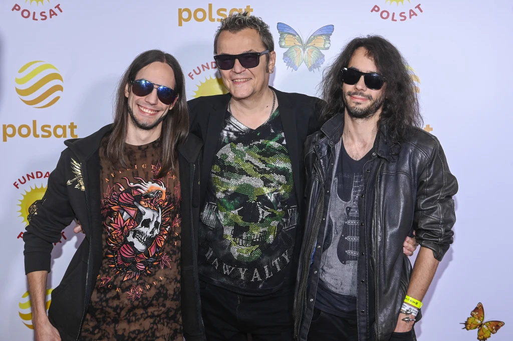 Robert Gawliński z synami