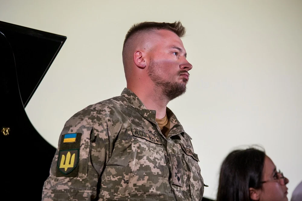 Sławik Gawianiec na Krakowskim Festiwalu Filmowym w kinie Kijów, 29 maja 2022 roku