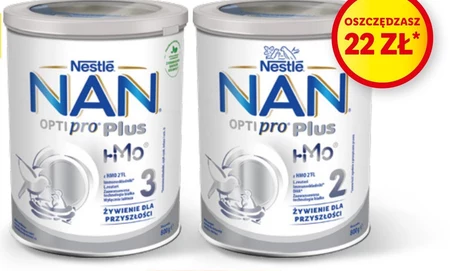 NAN OPTIPRO Plus 3 HMO Produkt na bazie mleka dla małych dzieci 800 g