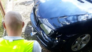 W momencie zdarzenia 25-letni kierowca bmw miał w organizmie blisko półtora promila alkoholu 