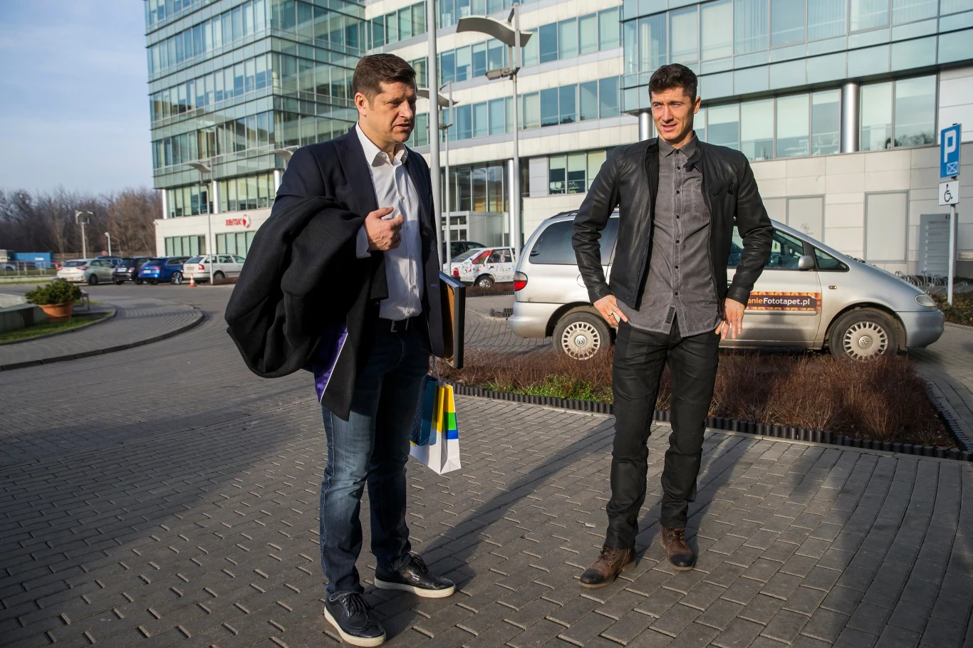 Cezary Kucharski i Robert Lewandowski