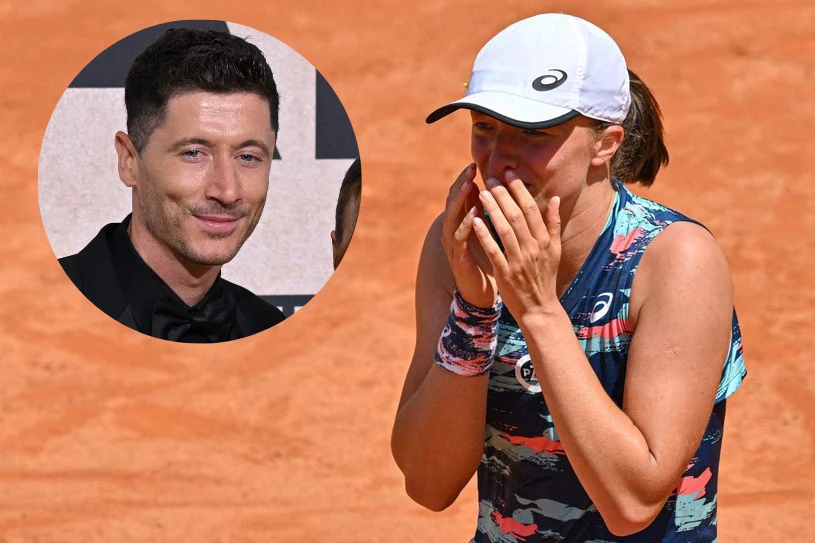 Robert Lewandowski i Iga Świątek Robert Lewandowski i Iga Świątek
