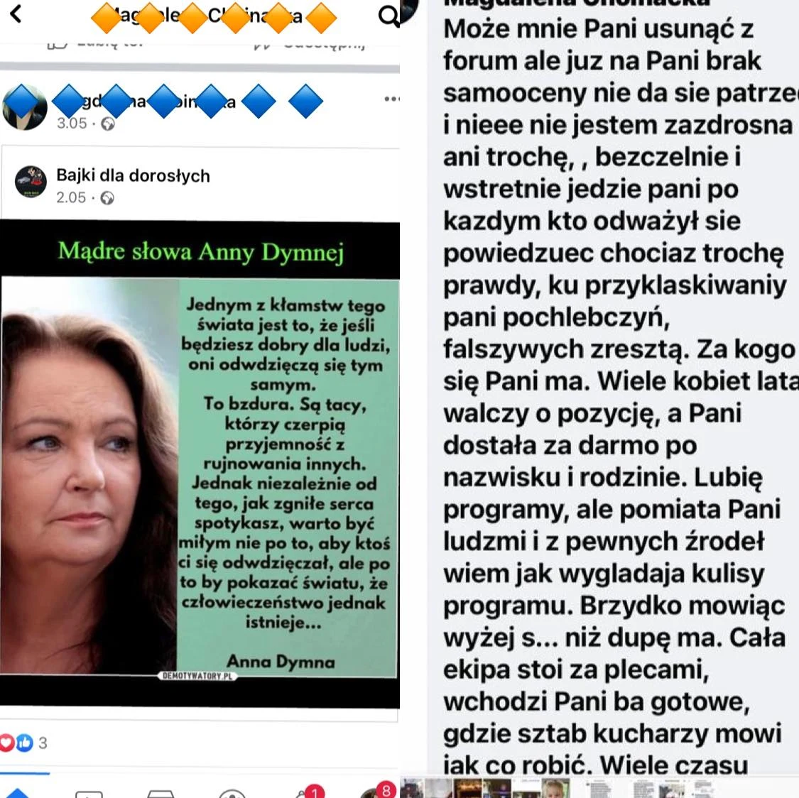Magda Gessler na Facebooku podzieliła się szczegółami sprawy