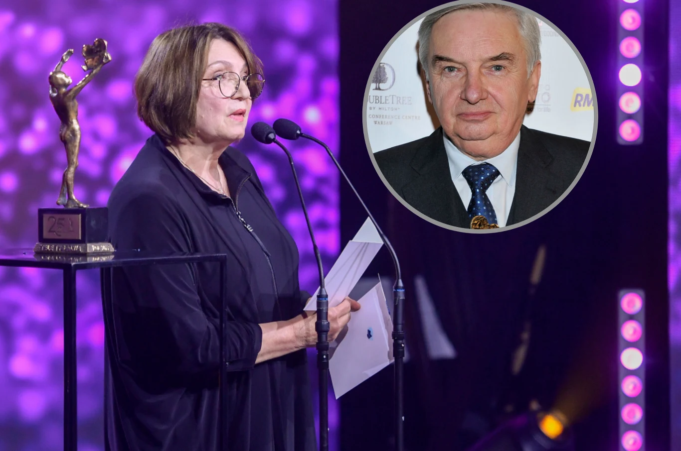 Krystyna Czubówna odczytała na Telekamerach list Tadeusz Sznuka Krystyna Czubówna odczytała na Telekamerach list Tadeusz Sznuka