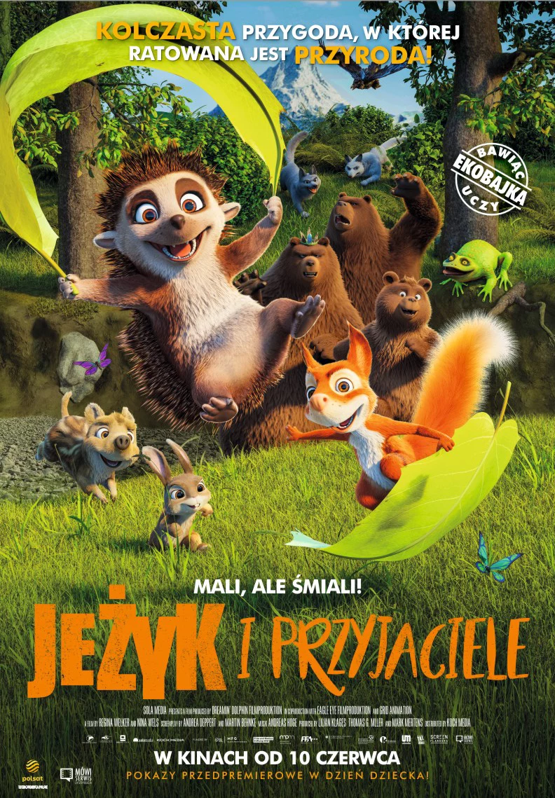 10 czerwca na ekrany polskich kin wchodzi film „Jeżyk i przyjaciele”. Przezabawna, obfitująca w szereg niesamowitych przygód animacja ukazuje perypetie Mili i Mędrka – odważnej jeżyczki i przebojowego wiewióra 10 czerwca na ekrany polskich kin wchodzi film „Jeżyk i przyjaciele”. Przezabawna, obfitująca w szereg niesamowitych przygód animacja ukazuje perypetie Mili i Mędrka – odważnej jeżyczki i przebojowego wiewióra