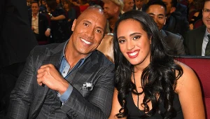 Dwayne Johnson z córką Simone Alexandrą Johnson w 2017 roku