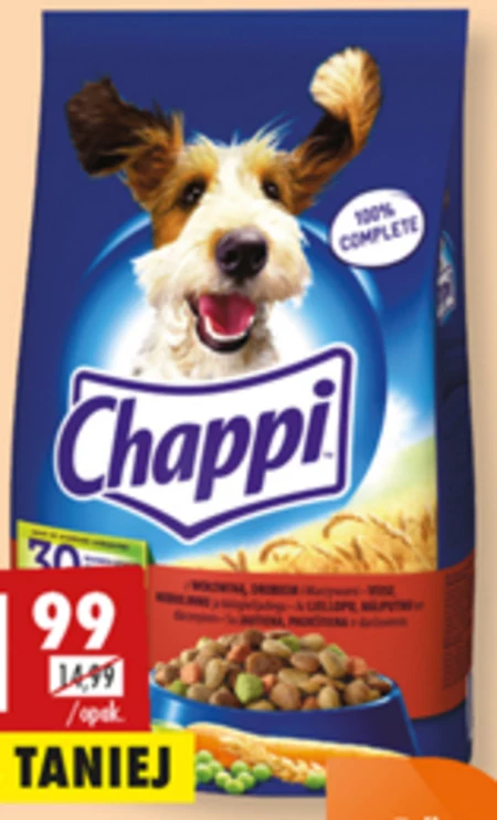 Chappi Sucha karma dla dorosłych psów z wołowiną drobiem i warzywami 2,7 kg