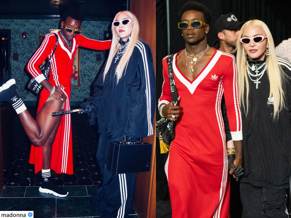 Madonna i David Banda w sportowych stylizacjach Foto IG @ Madonna Madonna i David Banda w sportowych stylizacjach Foto IG @ Madonna