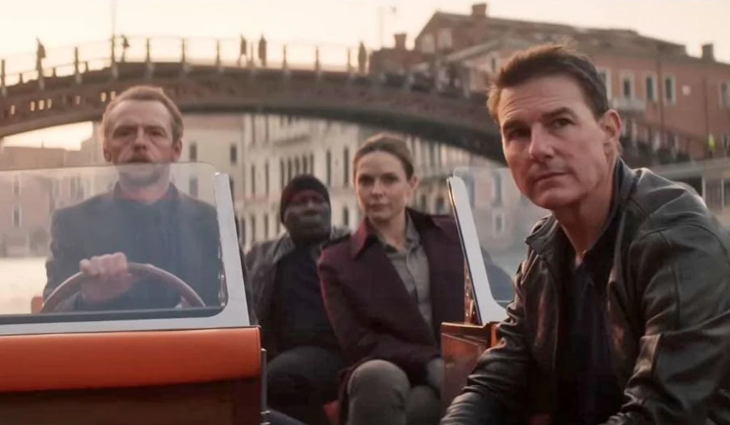 Tom Cruise, Ving Rhames, Rebecca Ferguson i Simon Pegg w filmie "Mission: Impossible - Dead Reckoning - Part One" Tom Cruise, Ving Rhames, Rebecca Ferguson i Simon Pegg w filmie "Mission: Impossible - Dead Reckoning - Part One"