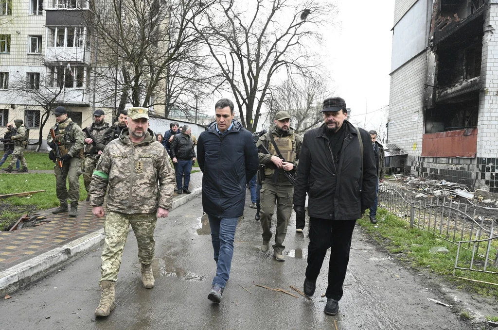 Premier Hiszpanii podczas wizyty w Ukrainie Premier Hiszpanii podczas wizyty w Ukrainie