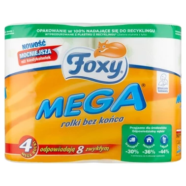 Foxy Mega Papier toaletowy 4 rolki - 1