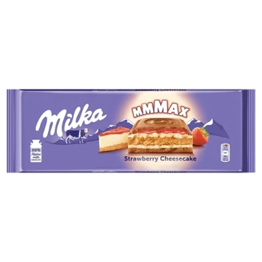 Milka Mmmax Czekolada mleczna o smaku sernika truskawkowego 300 g - 3