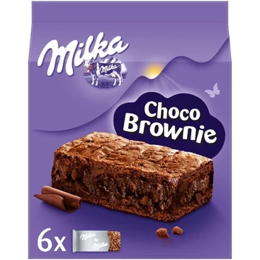 Milka Choco Brownie Ciastka z czekoladą i kawałkami czekolady mlecznej 150 g (6 sztuk) - 1