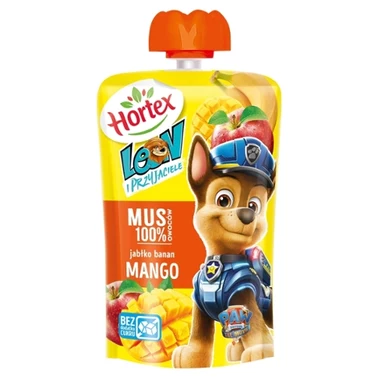 Hortex Leon i Przyjaciele Mus owocowy jabłko banan mango 100 g - 0