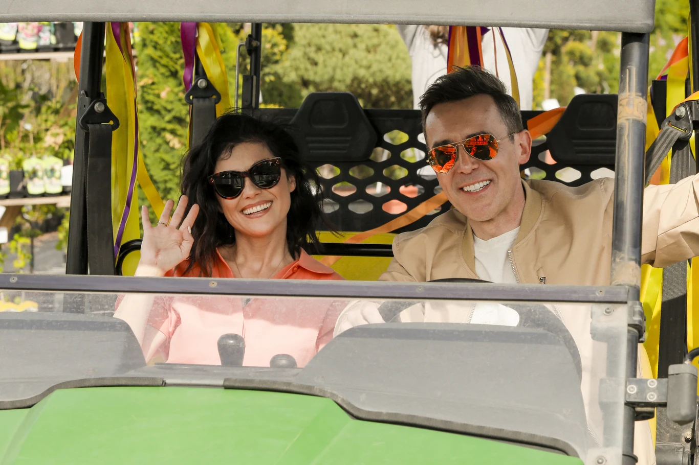 Kasia Cichopek i Maciej Kurzajewski na planie spotu "PnŚ"