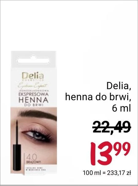 Henna do brwi Delia