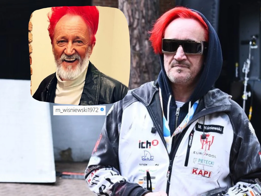 Michał Wiśniewski pokazał się z filtrem postarzającym na IG @m_wisniewski1972/