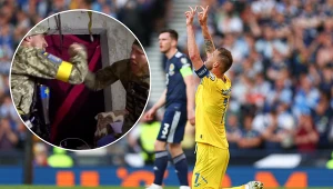 Tak ukraińscy żołnierze zareagowali na gola Jarmołenki. Poruszające wideo