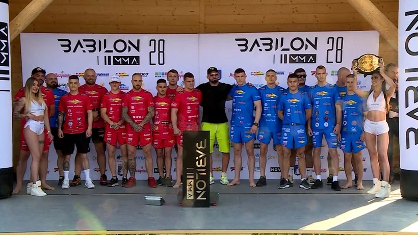 Uczestnicy gali Babilon MMA 28 na oficjalnej ceremonii ważenia Uczestnicy gali Babilon MMA 28 na oficjalnej ceremonii ważenia