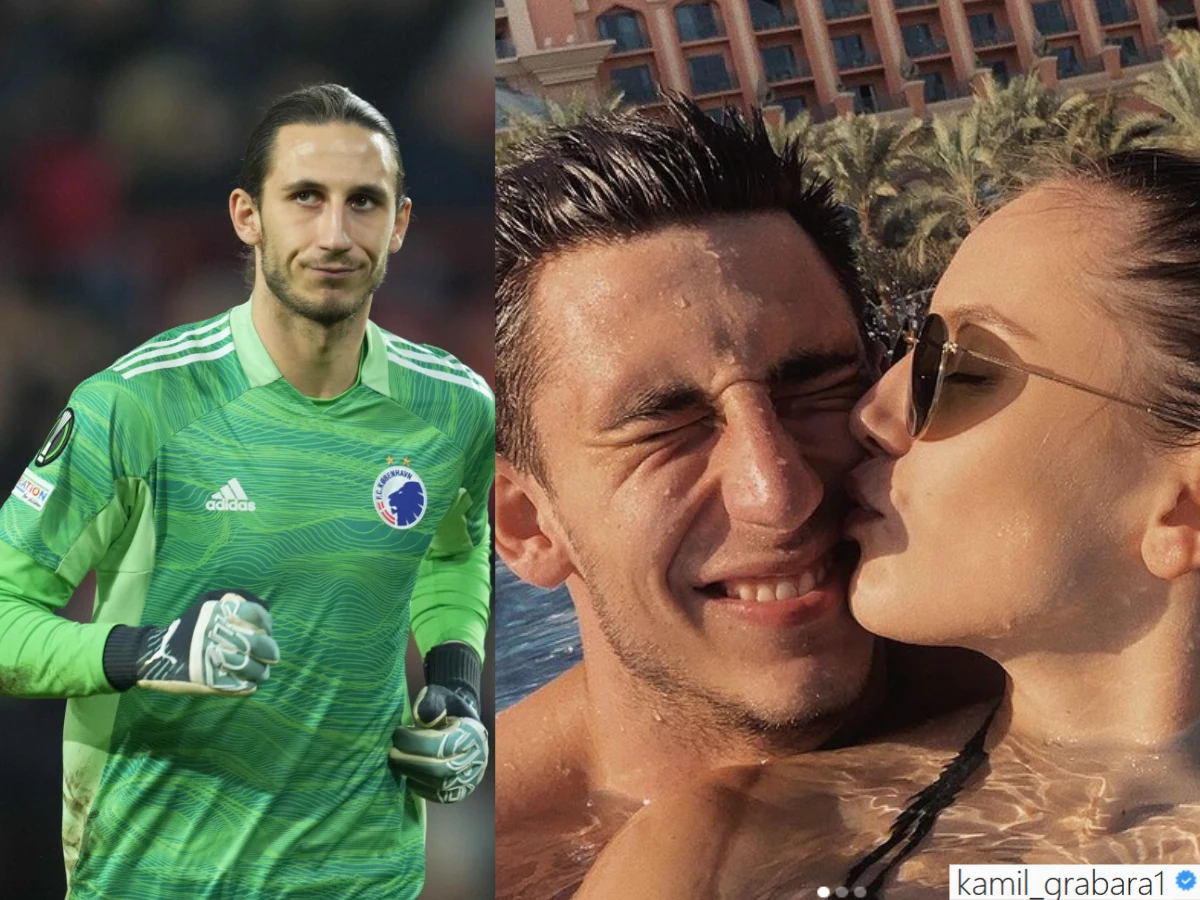 Kamil Grabara z ukochaną na IG @kamil_grabara1/