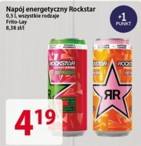 Rockstar Juiced Passion Frutas Gazowany napój energetyzujący o smaku marakui 500 ml