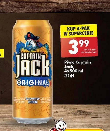 Captain Jack Original Piwo smakowe 2 l (4 x 0,5 l)