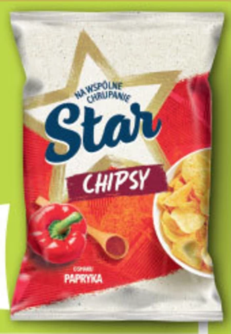 Star Chipsy o smaku papryka 130 g