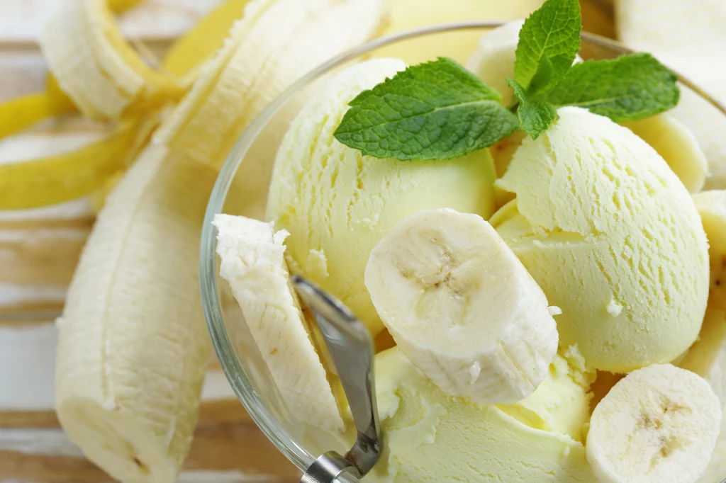 Domowe lody bananowe są cennym źródłem potasu i witaminy C
