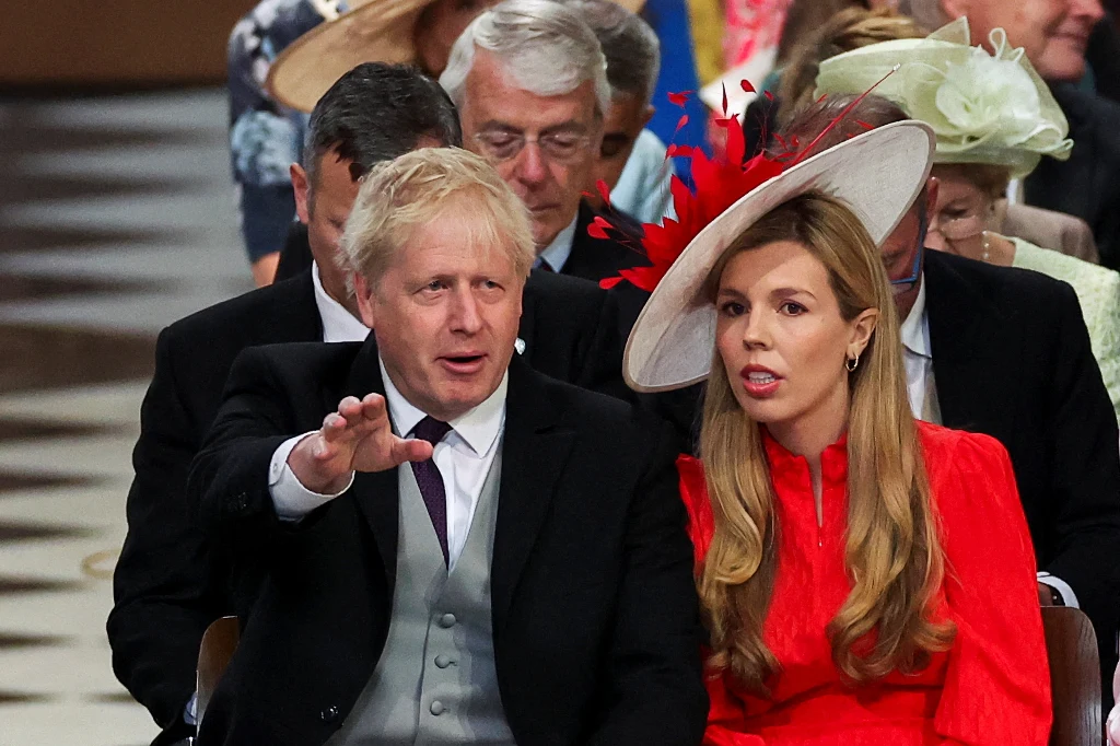 Boris Johnson z żoną Carrie Johnson