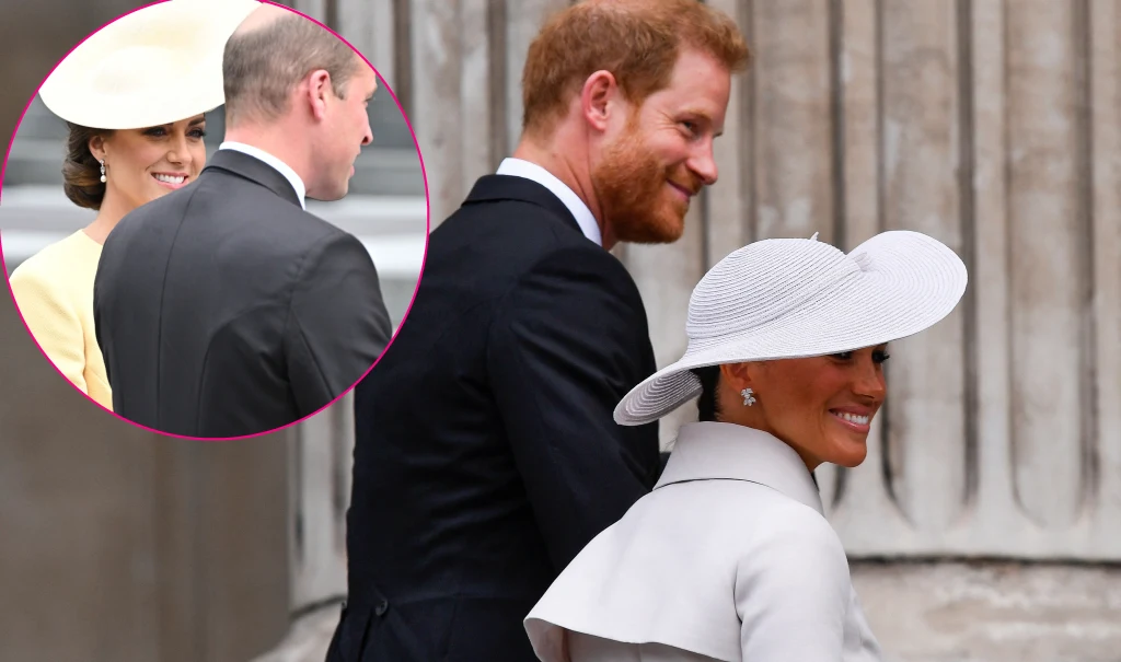 Megha i Harry, Kate i William na mszy dziękczynnej