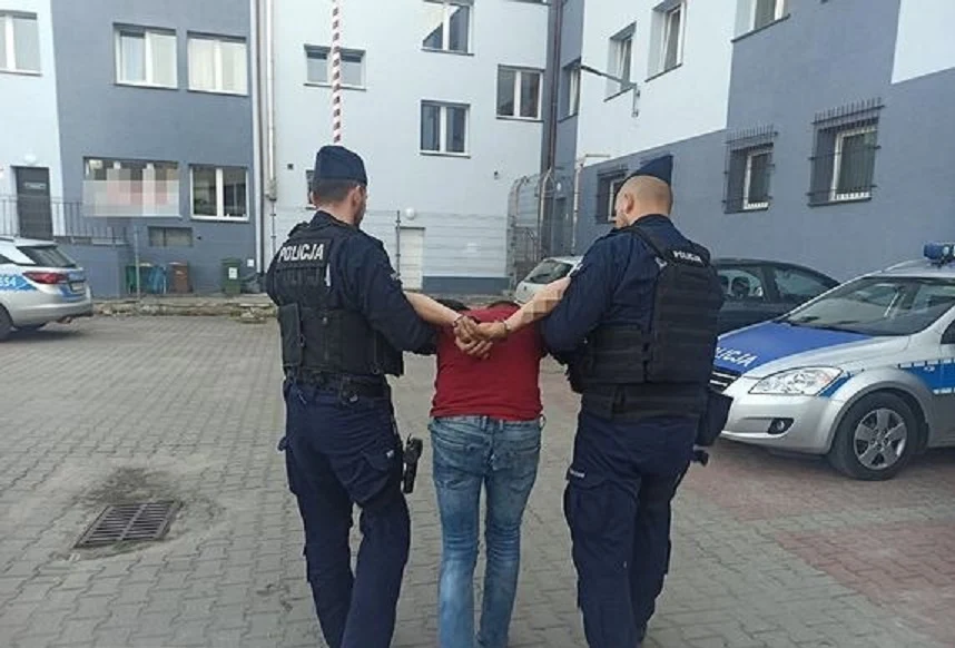 Jeden z zatrzymanych cudzoziemców Jeden z zatrzymanych cudzoziemców
