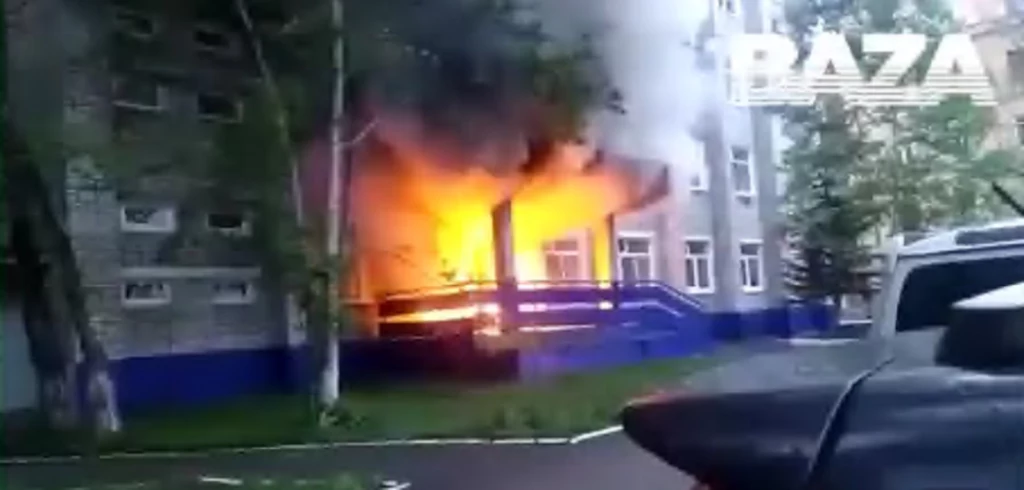 Pożat w Komsomolsku nad Amurem Pożat w Komsomolsku nad Amurem
