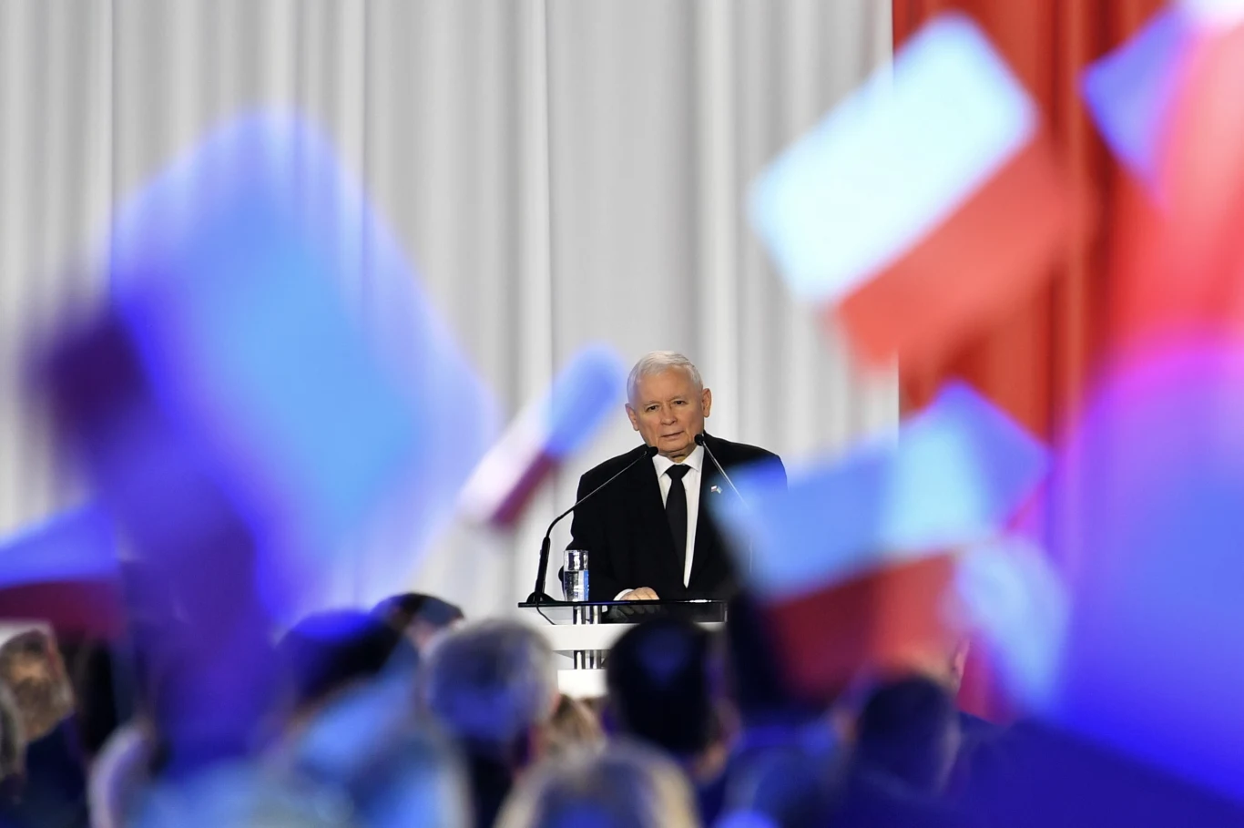 Jarosław Kaczyński na konwencji PiS w Markach Jarosław Kaczyński na konwencji PiS w Markach