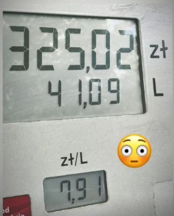 Zakościelny zapłacił 7,91 zł za litr paliwa Zakościelny zapłacił 7,91 zł za litr paliwa