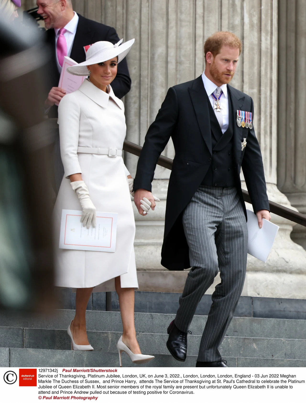 Jubileusz królowej Elżbiety - msza dziękczynna, książę Harry i Meghan Markle Jubileusz królowej Elżbiety - msza dziękczynna, książę Harry i Meghan Markle