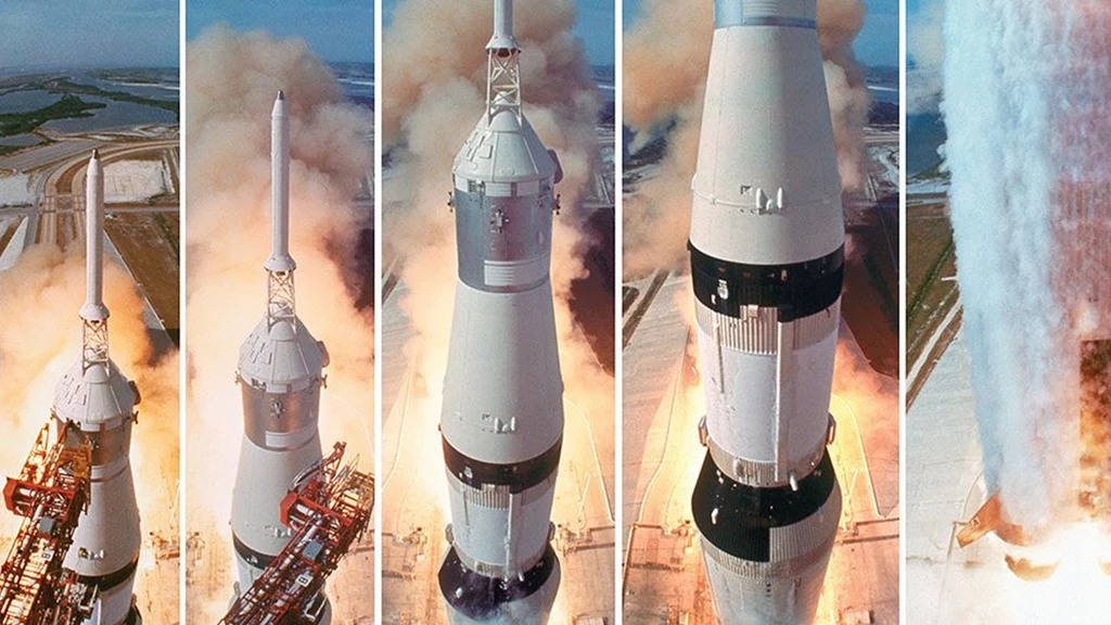 Start rakiety Saturn V z misją Apollo 11