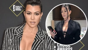 Kourtney Kardashian eksponuje wdzięki. Ten dekolt przyciąga wzrok