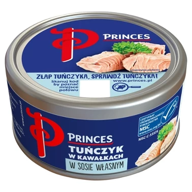 Princes Tuńczyk w kawałkach w sosie własnym 160 g - 1
