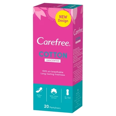 Carefree Cotton Feel Normal Wkładki higieniczne bezzapachowe 20 sztuk - 2