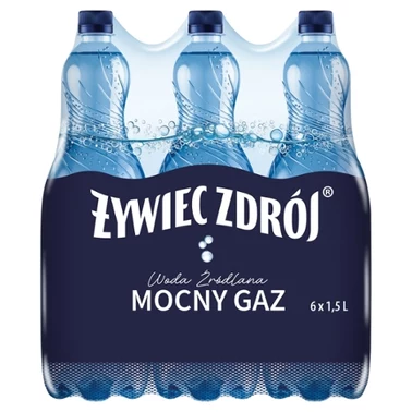 Żywiec Zdrój Mocny Gaz Woda źródlana 6 x 1,5 l - 1