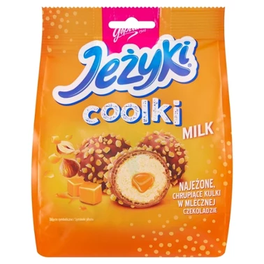 Jeżyki Coolki Milk Wafelek z kremem o smaku herbatnikowym i masą karmelową 140,4 g - 2