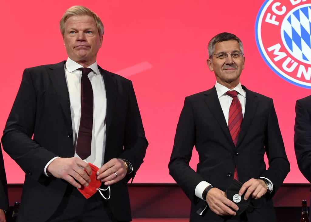 Oliver Kahn i Herbert Hainer, włodarze Bayernu Monachium Oliver Kahn i Herbert Hainer, włodarze Bayernu Monachium