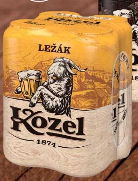 Kozel Ležák Piwo jasne 2 l (4 x 0,5 l)