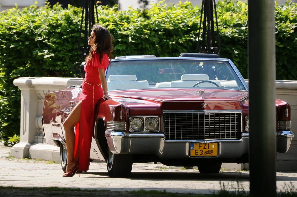 Tym razem Natalia Siwiec pozowała na tle kultowego modelu samochodu