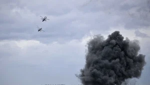 Śmigłowce podczas wspólnych ćwiczeń sił zbrojnych Rosji i Białorusi. Zdjęcie ilustracyjne