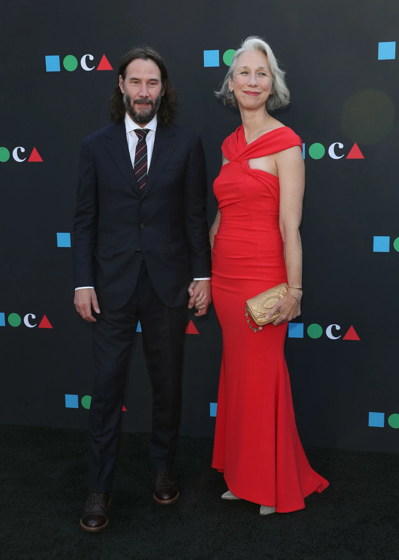 Keanu Reeves i Alexandra Grant na gali MOCA 2022 Keanu Reeves i Alexandra Grant na gali MOCA 2022